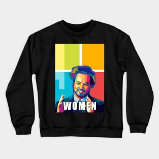 WOMEN Meme Wpap Pop Art Crewneck Sweatshirt